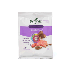 Petisco Origem Natural Pele E Pelo Para Cães - 65G