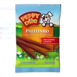 Petisco Peppy Dog Carne Com Cenoura - 55G