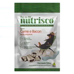 Petisco Recheado Nutrisco Carne E Bacon Para Cães De Raças Pequenas - 300G