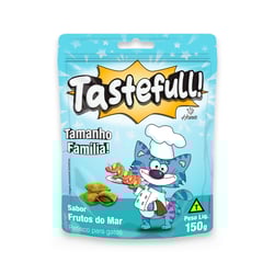 Petisco Tastefull Frutos Do Mar Para Gatos Adultos - Hana - 150 Gramas