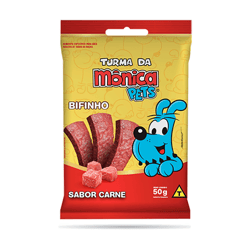 Petisco Turma Da Mônica Cães Adultos Sabor Carne - 50G