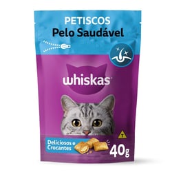 Petisco Whiskas Pelo Saudável Para Gatos Adultos - 40G