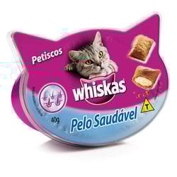Petisco Whiskas Temptations Pelo Saudável Para Gatos Adultos 40G