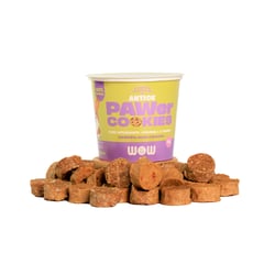 Petisco Wow Pawer Cookies Para Cães Sabor Lombinho, Aveia E Banana 35G - 1 Unidade