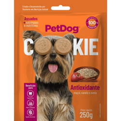 Petiscos Sabor Maçã Com Canela Pet Dog Cookie Para Cães - 250G - 1 Unidade