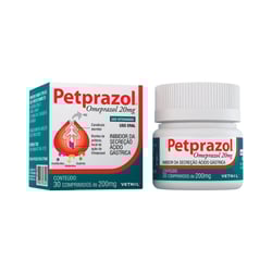 Petprazol 20Mg - 30 Comprimidos - 20 Miligramas