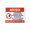 Placa Aviso Pipicão Para Elevador - Casa E Ambientes