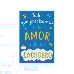 Placa Decorativa Cia Laser Amor De Um Cachorro Para Ambientes