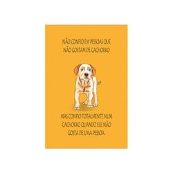 Placa Decorativa Cia Laser Cachorro Amarelo Para Casa E Ambientes