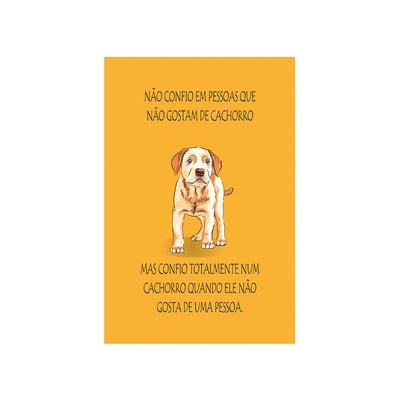 Placa Decorativa Cia Laser Cachorro Amarelo Para Casa E Ambientes