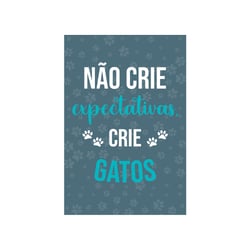 Placa Decorativa Cia Laser Crie Gatos Para Ambientes