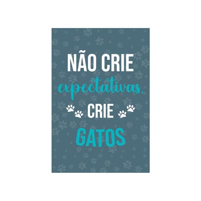 Placa Decorativa Cia Laser Crie Gatos Para Ambientes