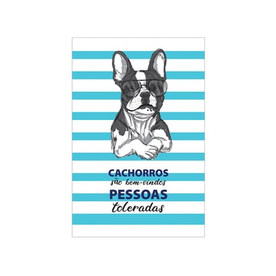 Placa Decorativa Cia Laser Para Ambientes - Cachorros São Bem Vindos