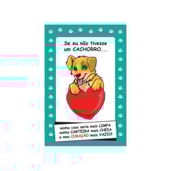 Placa Decorativa Cia Laser Para Ambientes - Tema Cachorro