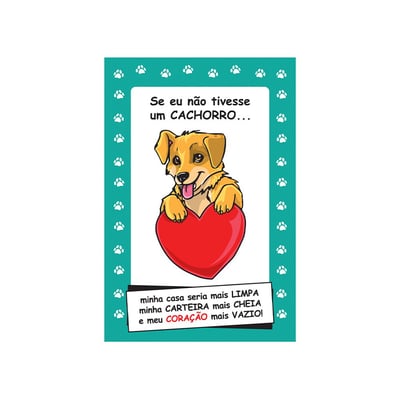 Placa Decorativa Cia Laser Para Ambientes - Tema Cachorro