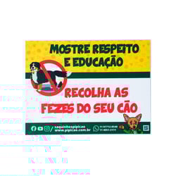 Placa Informativa Pipicão Para Casa E Jardim