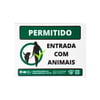 Placa Pipicão Entrada Permitida Animais