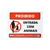 Placa Pipicão Proibido Entrada De Animais Para Ambientes