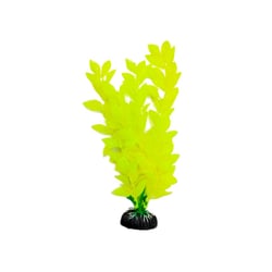 Planta Plástica Soma Economy Amarela 20Cm Para Aquários - 20 Centímetros