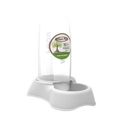 Plast Pet Flex Gourmet Eco Cinza Comedouro/Bebedouro Para Cães E Gatos - 1 Unidade - 650 Mililitros