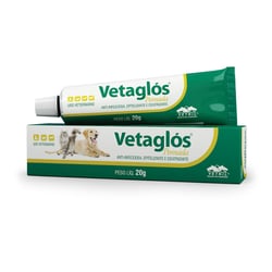Pomada Cicatrizante Vetnil Vetaglos Para Cães E Gatos 20G - 1 Unidade