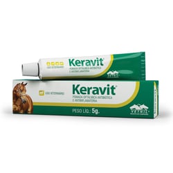 Pomada Oftálmica Antibiótica Keravit 5G - 1 Unidade