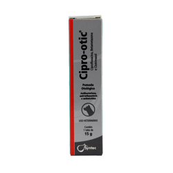 Pomada Otológica Cipro-Otic Syntec Para Cães 15G - 1 Unidade