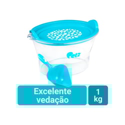 Porta Ração Petz Azul 1Kg