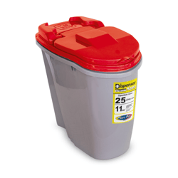 Porta Ração Plast Pet Home Dispenser Vermelho Para Cachorros - 25 Litros