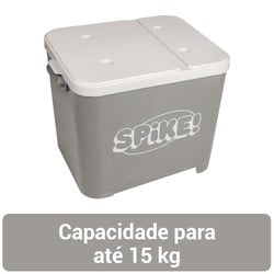 Porta Ração Spike Cinza 15Kg - 1 Unidade