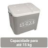 Porta Ração Spike Cinza 15Kg - 1 Unidade