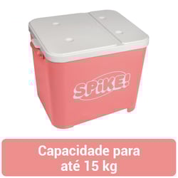 Porta Ração Spike Rosa 15Kg