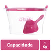 Porta Ração Spike Rosa Para Cães E Gatos - 1Kg