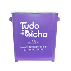 Porta Ração - Tudo De Bicho Lilás 6Kg