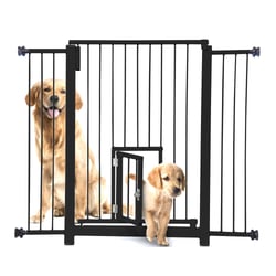 Portão De Segurança Nf Pet Porta Duo Maxi Plus Preto - 1 Unidade