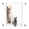 Portão Duo Plus Grade Porta Nf Pet Branco 80Cm - 1 Unidade