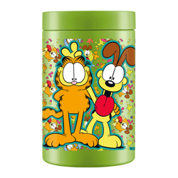 Pote Plástico Garfield E Odie Verde 1,5L - 1 Unidade