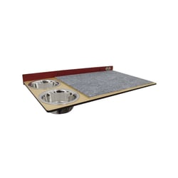 Prateleira Com Comedouro Hello Pet Vermelho Para Gatos - 1 Unidade