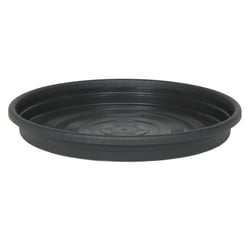 Prato Desli Preto Para Vasos - Casa E Jardim - Tamanho 1