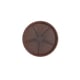 Prato Para Vaso Redondo Vasart Rusty 20Cm Para Jardim - 20 Centímetros - 20 Centímetros