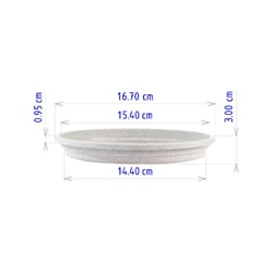 Prato Vaso Desli Roma Granito Nº 04 - Tamanho 17