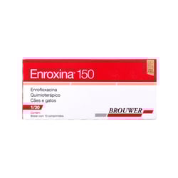 Quimioterápico Enroxina 150Mg Brouwer - 10 Comprimidos