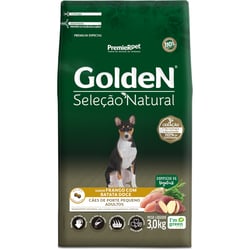 Ração Adultos Pequeno Porte Golden Seleção Natural Frango E Batata Doce - 3Kg - 3 Kilos