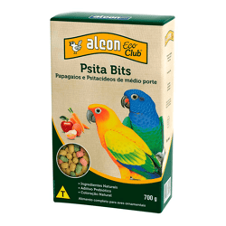 Ração Alcon Eco Club Psita Bits 700G Para Papagaios E Psitacídeos De Médio Porte