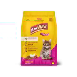Ração Baw Waw Carne E Leite 1Kg Para Gatos Filhotes