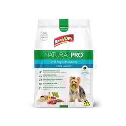 Ração Baw Waw Natural Pro Carne E Arroz Para Cães Adultos Porte Pequeno - 1 Kilo