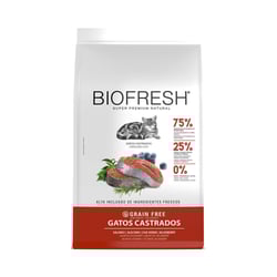 Ração Biofresh Gatos Castrados Salmão 7,5Kg - 1 Pacote - 400 Gramas