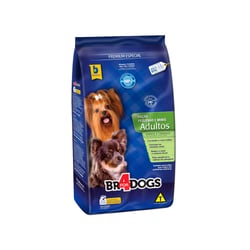 Ração Br4Dogs Cães Adultos Mini E Pequeno Sabor Arroz E Frango - 1 Unidade - 10,1 Kilos