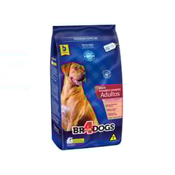 Ração Br4Dogs Cães Adultos Porte Grande E Gigante Sabor Arroz E Frango - 1 Unidade