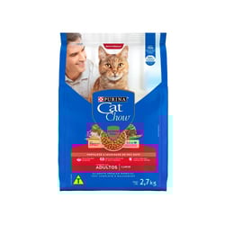 Ração Cat Chow Adultos Carne 2,7Kg - 2,7 Kilos